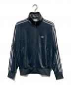 adidasアディダス）の古着「ファイヤーバード トラックトップ ベロア」｜グレー