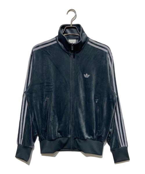 adidas（アディダス）adidas (アディダス) ファイヤーバード トラックトップ ベロア グレー サイズ:Mの古着・服飾アイテム