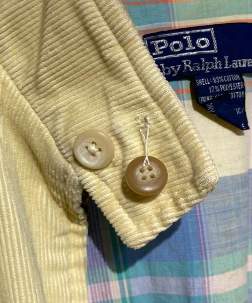 POLO RALPH LAUREN（ポロ・ラルフローレン）POLO RALPH LAUREN (ポロ・ラルフローレン) コーデュロイスイングトップ イエロー サイズ:Mの古着・服飾アイテム