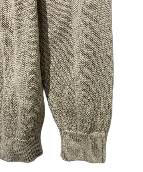 Yonetomi（ヨネトミ）yonetomi (ヨネトミ) NEW BASIC WASHI COTTON KNIT P/O ベージュ サイズ:4の古着・服飾アイテム