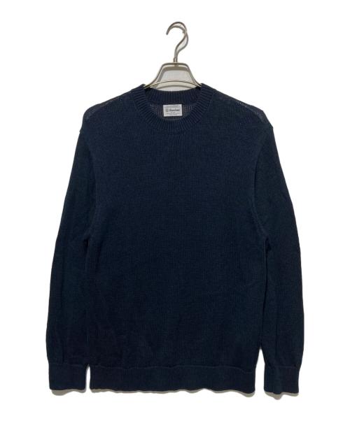 Yonetomi（ヨネトミ）yonetomi (ヨネトミ) NEW BASIC WASHI COTTON KNIT P/O ネイビー サイズ:4の古着・服飾アイテム