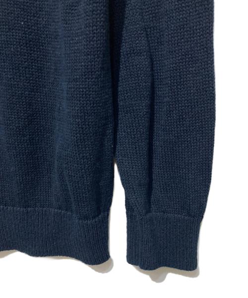 Yonetomi（ヨネトミ）yonetomi (ヨネトミ) NEW BASIC WASHI COTTON KNIT P/O ネイビー サイズ:4の古着・服飾アイテム