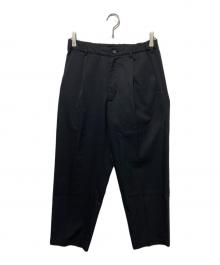 GOLDWIN（ゴールドウイン）の古着「One Tuck Wool Pants」｜ブラック