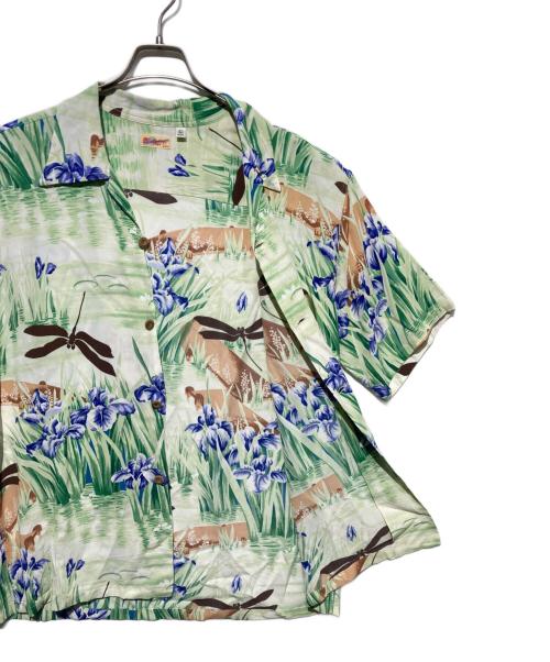 Sun Surf（サンサーフ）Sun Surf (サンサーフ) RAYON HAWAIIAN SHIRT グリーン サイズ:Lの古着・服飾アイテム