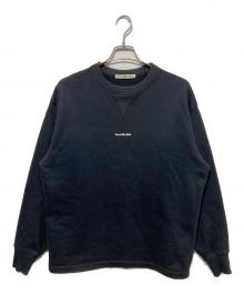 Acne studios（アクネ ストゥディオズ）の古着「スタンプロゴピグメントダイスウェット」｜ブラック