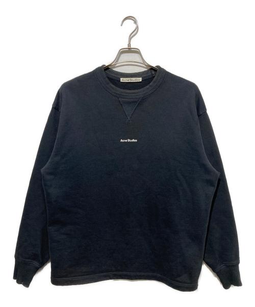 Acne studios（アクネ ストゥディオズ）Acne studios (アクネ ストゥディオズ) スタンプロゴピグメントダイスウェット ブラック サイズ:xxsの古着・服飾アイテム