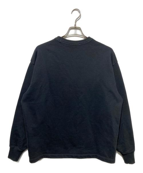 Acne studios（アクネ ストゥディオズ）Acne studios (アクネ ストゥディオズ) スタンプロゴピグメントダイスウェット ブラック サイズ:xxsの古着・服飾アイテム