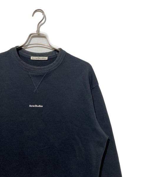 Acne studios（アクネ ストゥディオズ）Acne studios (アクネ ストゥディオズ) スタンプロゴピグメントダイスウェット ブラック サイズ:xxsの古着・服飾アイテム