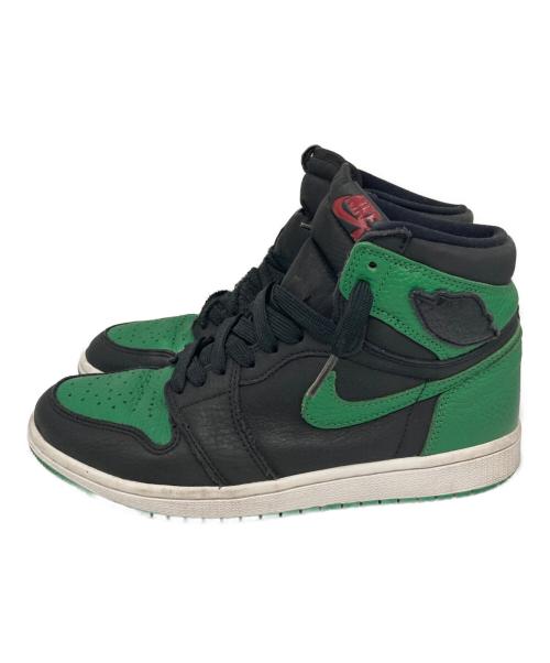 NIKE（ナイキ）NIKE (ナイキ) Retro High OG ハイカットスニーカー ブラック×グリーン サイズ:25.5の古着・服飾アイテム