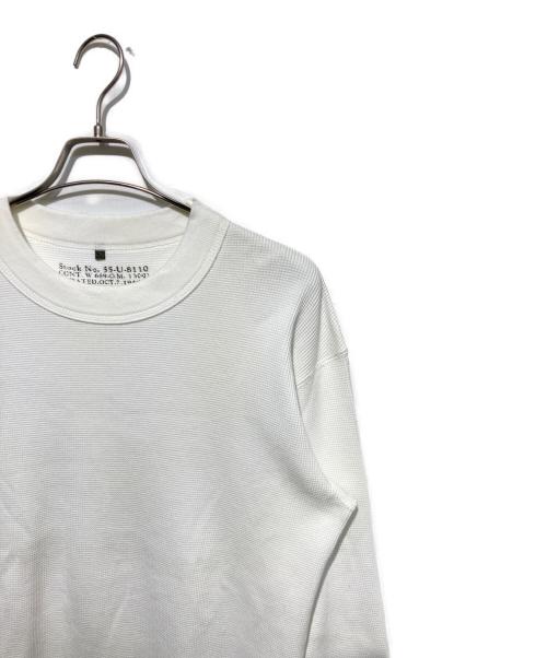 NIGEL CABOURN（ナイジェルケーボン）NIGEL CABOURN (ナイジェルケーボン) サーマルカットソー ホワイト サイズ:52の古着・服飾アイテム