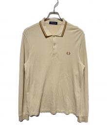 FRED PERRY（フレッドペリー）の古着「ロングスリーブポロシャツ」｜ベージュ