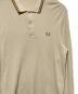 中古・古着 FRED PERRY (フレッドペリー) ロングスリーブポロシャツ ベージュ サイズ:Ｍ：6000円