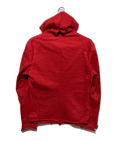wjk（ダブルジェイケー）wjk (ダブルジェイケー) ヘビーウェイトジップパーカー レッド サイズ:Lの古着・服飾アイテム