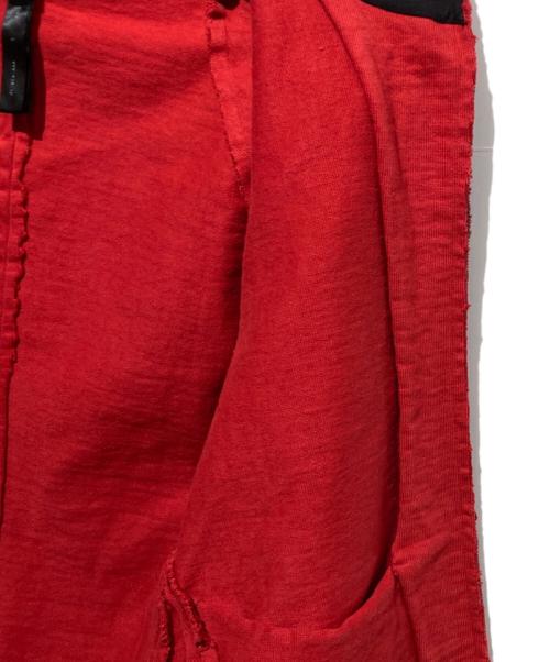 wjk（ダブルジェイケー）wjk (ダブルジェイケー) ヘビーウェイトジップパーカー レッド サイズ:Lの古着・服飾アイテム