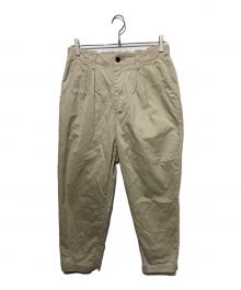 journal standard luxe（ジャーナルスタンダード ラックス）の古着「チノ タックテーパーパンツ」｜ベージュ
