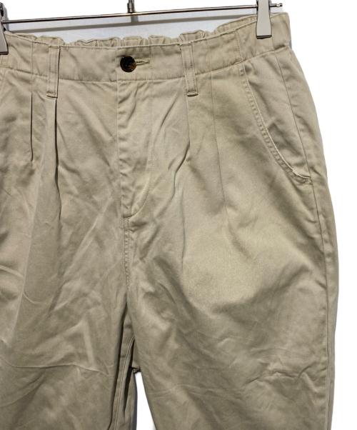 journal standard luxe（ジャーナルスタンダード ラックス）JOURNAL STANDARD LUXE (ジャーナルスタンダード ラックス) チノ タックテーパーパンツ ベージュ サイズ:Mの古着・服飾アイテム