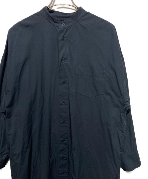journal standard luxe（ジャーナルスタンダード ラックス）JOURNAL STANDARD LUXE (ジャーナルスタンダード ラックス) タイプストムジスタンドカラーシャツワンピース ネイビー サイズ:不明の古着・服飾アイテム