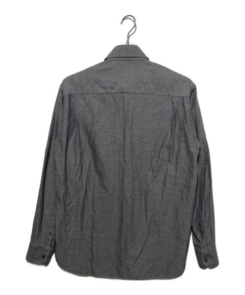 GIORGIO ARMANI（ジョルジオアルマーニ）GIORGIO ARMANI (ジョルジオアルマーニ) 比翼シャツ グレー サイズ:38/15の古着・服飾アイテム