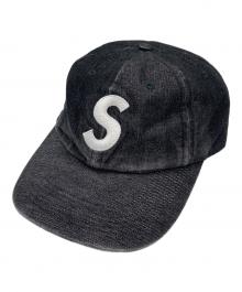 SUPREME（シュプリーム）の古着「Cordura Denim S Logo 6-Panel Cap」｜ブラック