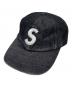 Supreme（シュプリーム）の古着「Cordura Denim S Logo 6-Panel Cap」｜ブラック