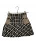 ANDMARY (アンドマリー) Coco check pleats skirt ブラック×ベージュ サイズ:S：7000円