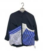 UN3D.アンスリード）の古着「DECONSTRUCTION DOCKING SHIRT」｜ブラック