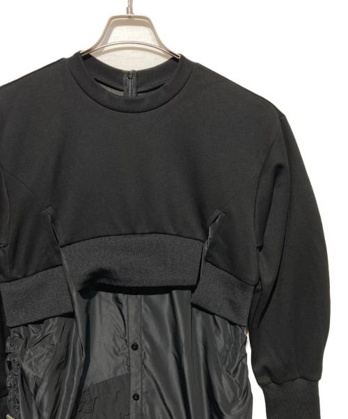 UN3D.（アンスリード）UN3D. (アンスリード) ドッキングワンピース ブラック サイズ:36の古着・服飾アイテム