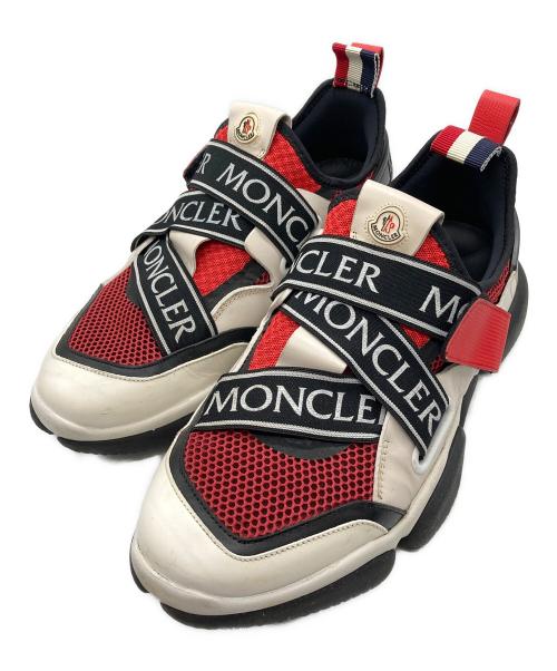 MONCLER（モンクレール）MONCLER (モンクレール) BAKARY SCARPA スリッポン ベージュ×レッド サイズ:41の古着・服飾アイテム