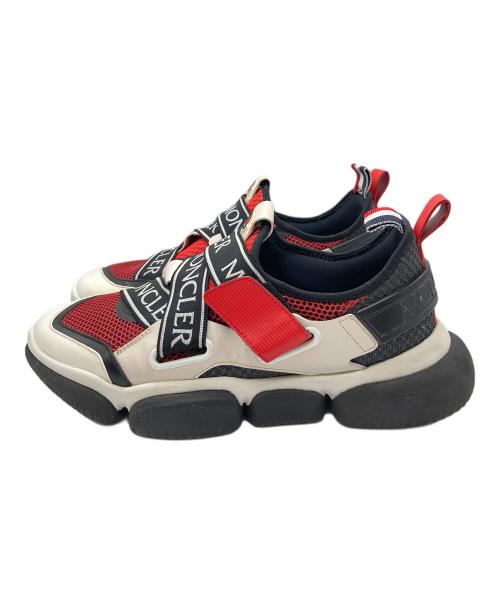 MONCLER（モンクレール）MONCLER (モンクレール) BAKARY SCARPA スリッポン ベージュ×レッド サイズ:41の古着・服飾アイテム