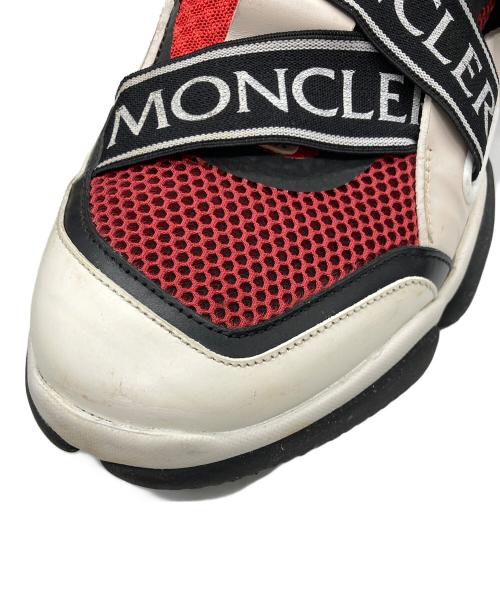 MONCLER（モンクレール）MONCLER (モンクレール) BAKARY SCARPA スリッポン ベージュ×レッド サイズ:41の古着・服飾アイテム