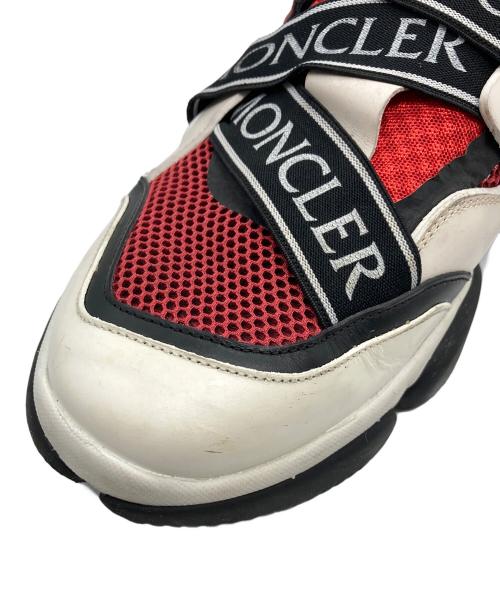 MONCLER（モンクレール）MONCLER (モンクレール) BAKARY SCARPA スリッポン ベージュ×レッド サイズ:41の古着・服飾アイテム