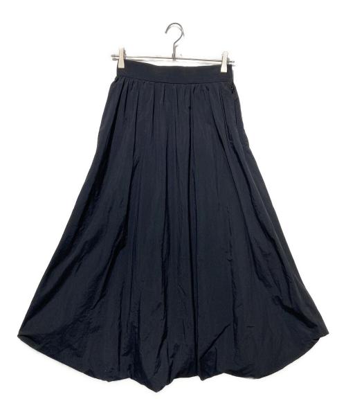 crewre（クルーレ）crewre (クルーレ) ナイロンドレープマキシスカート ブラック サイズ:3の古着・服飾アイテム