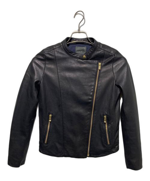 Noble（ノーブル）Noble (ノーブル) レザーライダースジャケット ブラック サイズ:36の古着・服飾アイテム