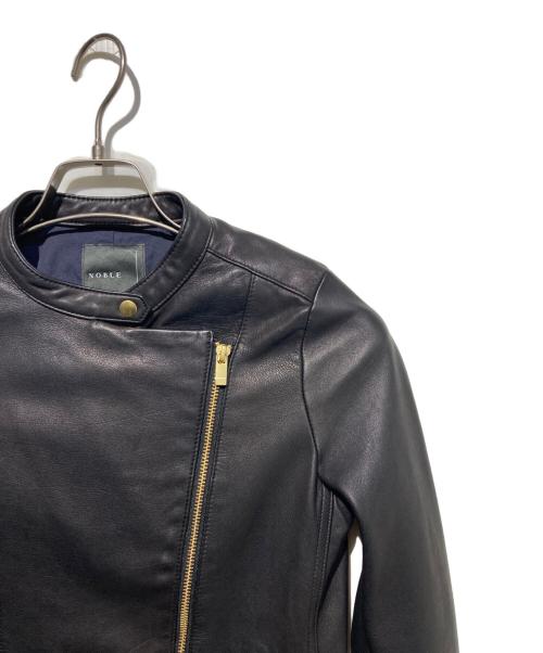Noble（ノーブル）Noble (ノーブル) レザーライダースジャケット ブラック サイズ:36の古着・服飾アイテム