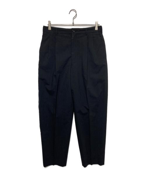 COMME des GARCONS HOMME（コムデギャルソン オム）COMME des GARCONS HOMME (コムデギャルソン オム) 2タックウールスラックス ブラック サイズ:Lの古着・服飾アイテム