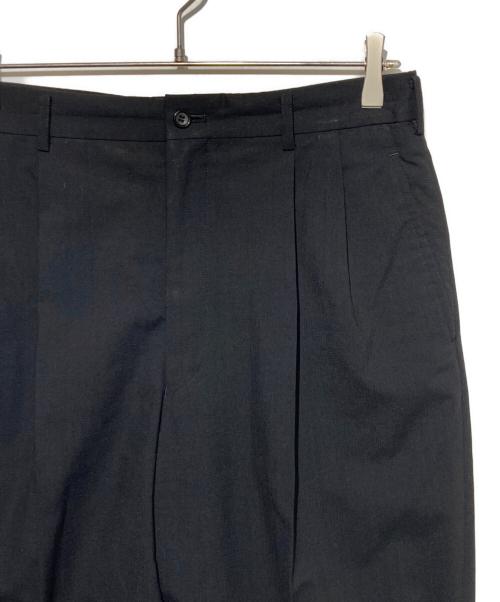 COMME des GARCONS HOMME（コムデギャルソン オム）COMME des GARCONS HOMME (コムデギャルソン オム) 2タックウールスラックス ブラック サイズ:Lの古着・服飾アイテム