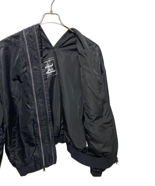 Y/PROJECT（ワイ プロジェクト）Y/PROJECT (ワイ プロジェクト) ダブルジップボンバージャケット ブラック サイズ:Sの古着・服飾アイテム