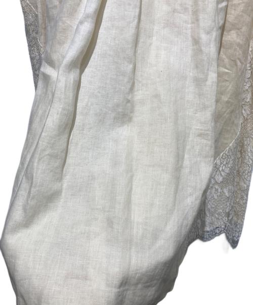 ebure（エブール）ebure (エブール) リネンレースワンピース アイボリー サイズ:36の古着・服飾アイテム