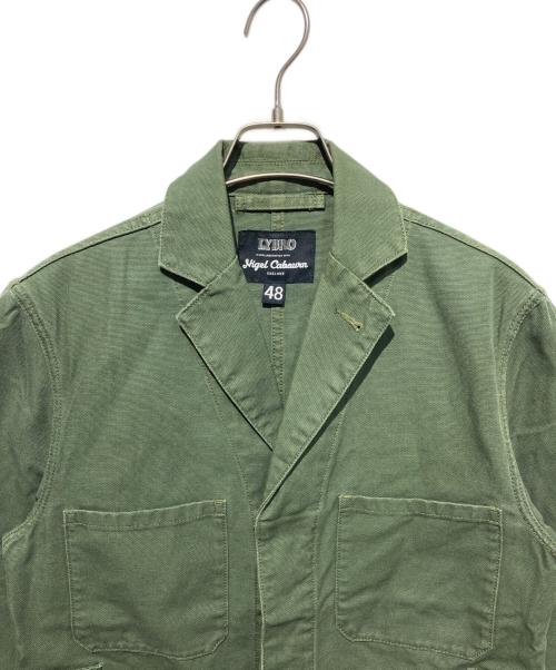 NIGEL CABOURN（ナイジェルケーボン）NIGEL CABOURN (ナイジェルケーボン) LYBRO ワークジャケット グリーン サイズ:48の古着・服飾アイテム