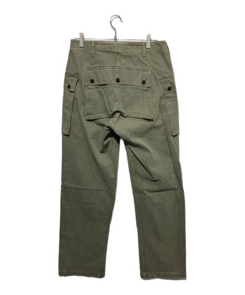 BUZZ RICKSON'S（バズリクソンズ）BUZZ RICKSON'S (バズリクソンズ) U.S.マリーンコープス・ヘリンボーンパンツ カーキ サイズ:W34の古着・服飾アイテム