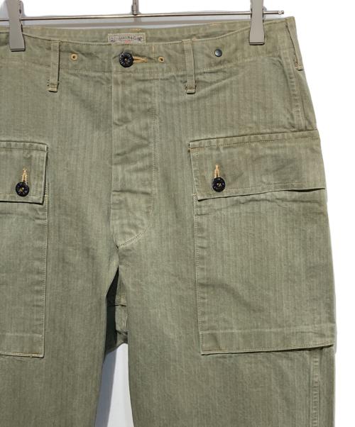 BUZZ RICKSON'S（バズリクソンズ）BUZZ RICKSON'S (バズリクソンズ) U.S.マリーンコープス・ヘリンボーンパンツ カーキ サイズ:W34の古着・服飾アイテム