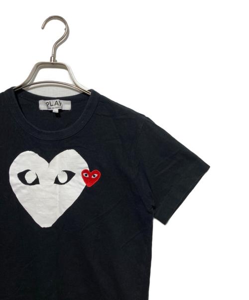 PLAY COMME des GARCONS（プレイコムデギャルソン）PLAY COMME des GARCONS (プレイコムデギャルソン) ハートワッペンTシャツ ブラック サイズ:Lの古着・服飾アイテム