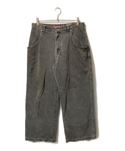 JNCO JEANS（ジェーエヌシーオー ジーンズ）jnco jeans (ジェーエヌシーオー ジーンズ) バック刺繍バギーデニムパンツ ブラック サイズ:W34の古着・服飾アイテム