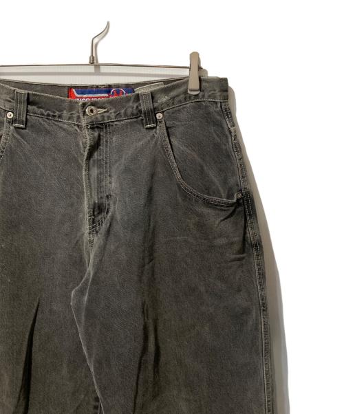 JNCO JEANS（ジェーエヌシーオー ジーンズ）jnco jeans (ジェーエヌシーオー ジーンズ) バック刺繍バギーデニムパンツ ブラック サイズ:W34の古着・服飾アイテム