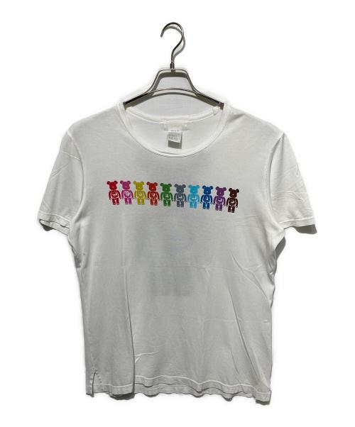 Mastermind JAPAN（マスターマインド ジャパン）Mastermind JAPAN (マスターマインド ジャパン) BEAR BRICK (ベアブリック) Tシャツ ホワイト サイズ:Mの古着・服飾アイテム