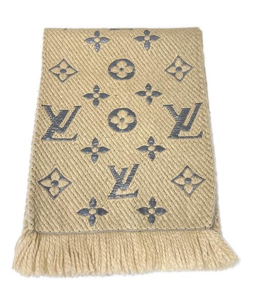 LOUIS VUITTON（ルイ ヴィトン）LOUIS VUITTON (ルイ ヴィトン) エシャルプ ロゴマニア マフラー ベージュの古着・服飾アイテム