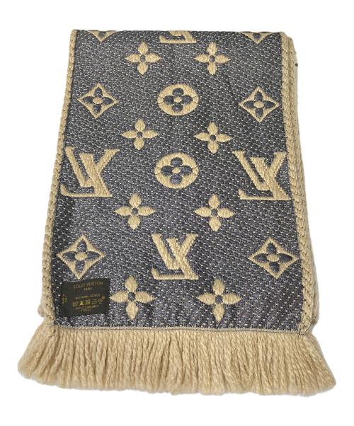 LOUIS VUITTON（ルイ ヴィトン）LOUIS VUITTON (ルイ ヴィトン) エシャルプ ロゴマニア マフラー ベージュの古着・服飾アイテム