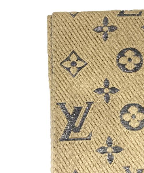 LOUIS VUITTON（ルイ ヴィトン）LOUIS VUITTON (ルイ ヴィトン) エシャルプ ロゴマニア マフラー ベージュの古着・服飾アイテム