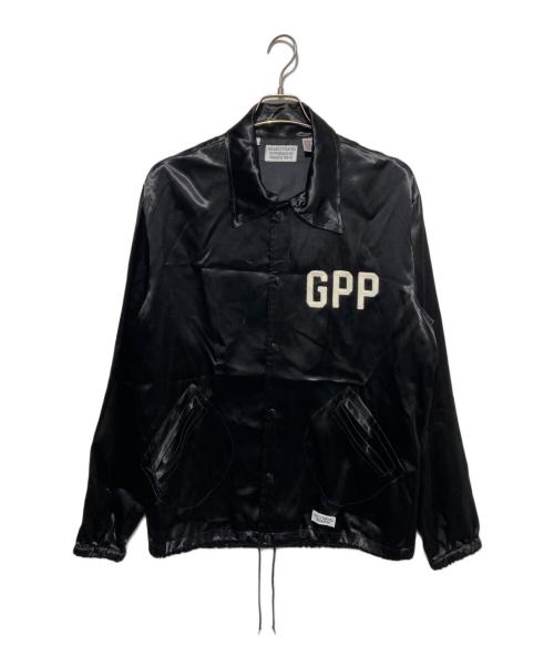 WACKO MARIA（ワコマリア）WACKO MARIA (ワコマリア) EBBETS FIELD FLANNELS (エベッツフィールドフランネルズ) コーチジャケット ブラック サイズ:Lの古着・服飾アイテム