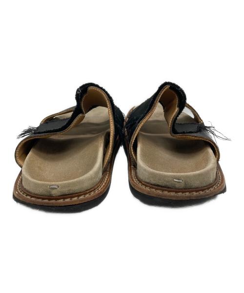 Maison Margiela（メゾンマルジェラ）Maison Margiela (メゾンマルジェラ) レザーサンダル ブラック サイズ:不明の古着・服飾アイテム